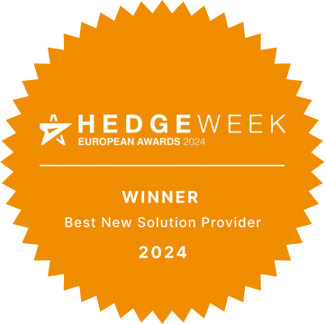 Best New Solution Provider 2024 Winner Award - Hedge Week European Awards 2024